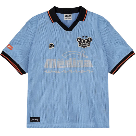 Jersey Grimey Boxy Mesh Soccer Jersey BLU
