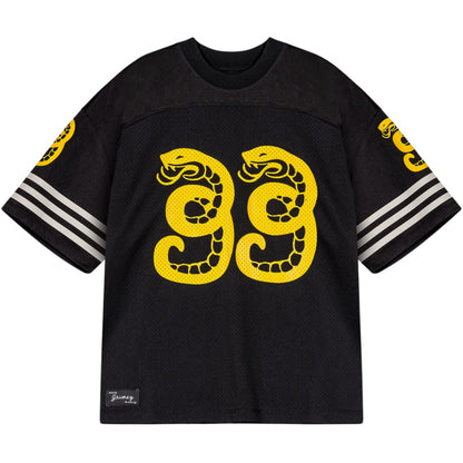 Jersey Grimey Mesh Boxy Football Jersey NERO