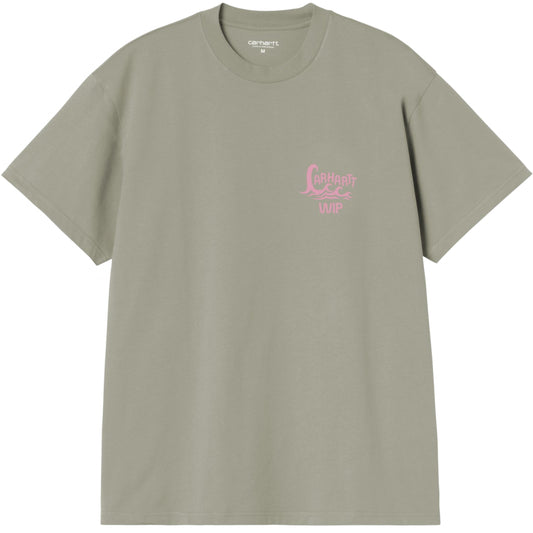 Maglietta Carhartt WIP SS Waves Tee VERDE
