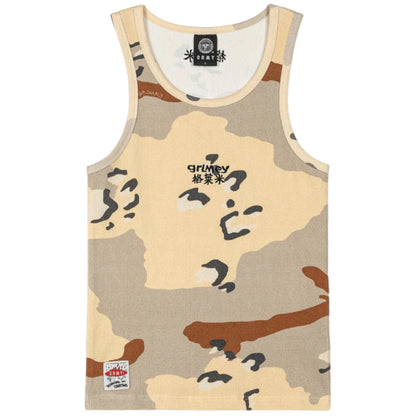 Canotta Grimey Fitted Tank Top MARRONE