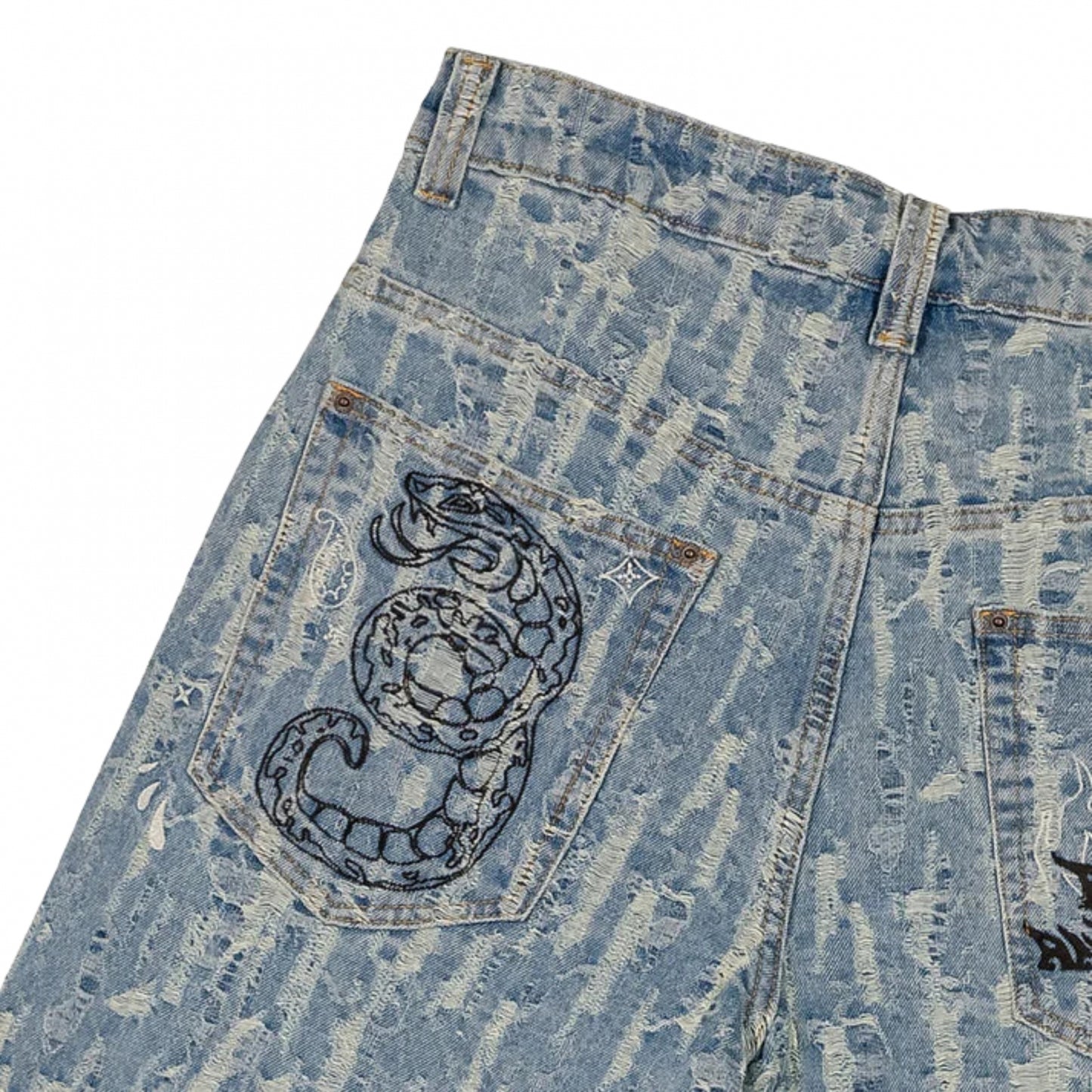 Pantaloncino Grimey Baggy Denim Shorts AZZURRO