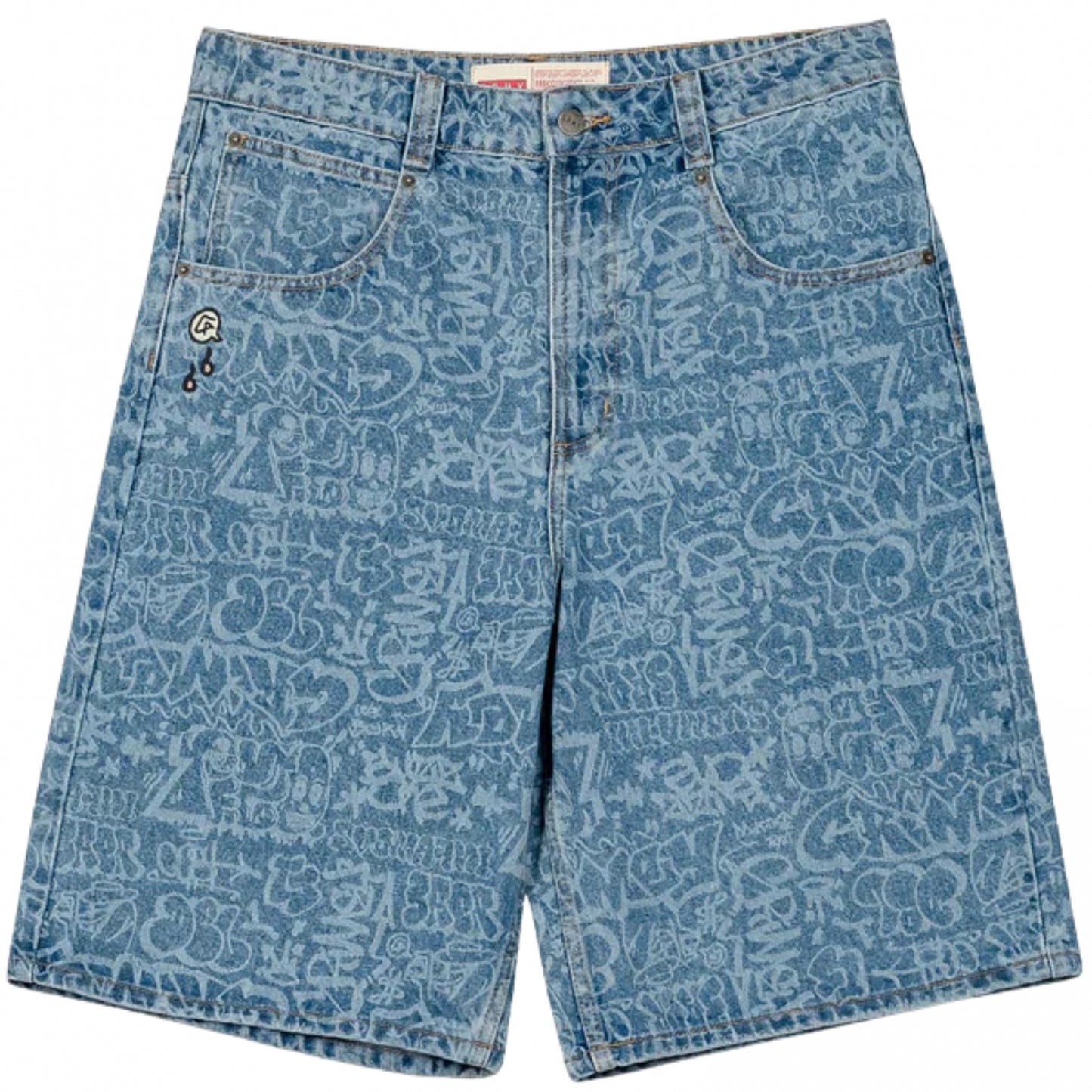 Pantaloncino Grimey Baggy Denim Shorts BLU