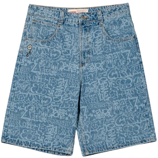 Pantaloncino Grimey Baggy Denim Shorts BLU
