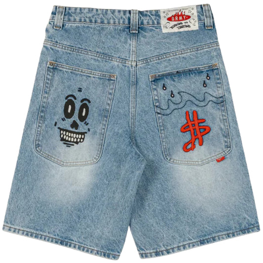 Pantaloncino Grimey Baggy Denim Shorts AZZURRO