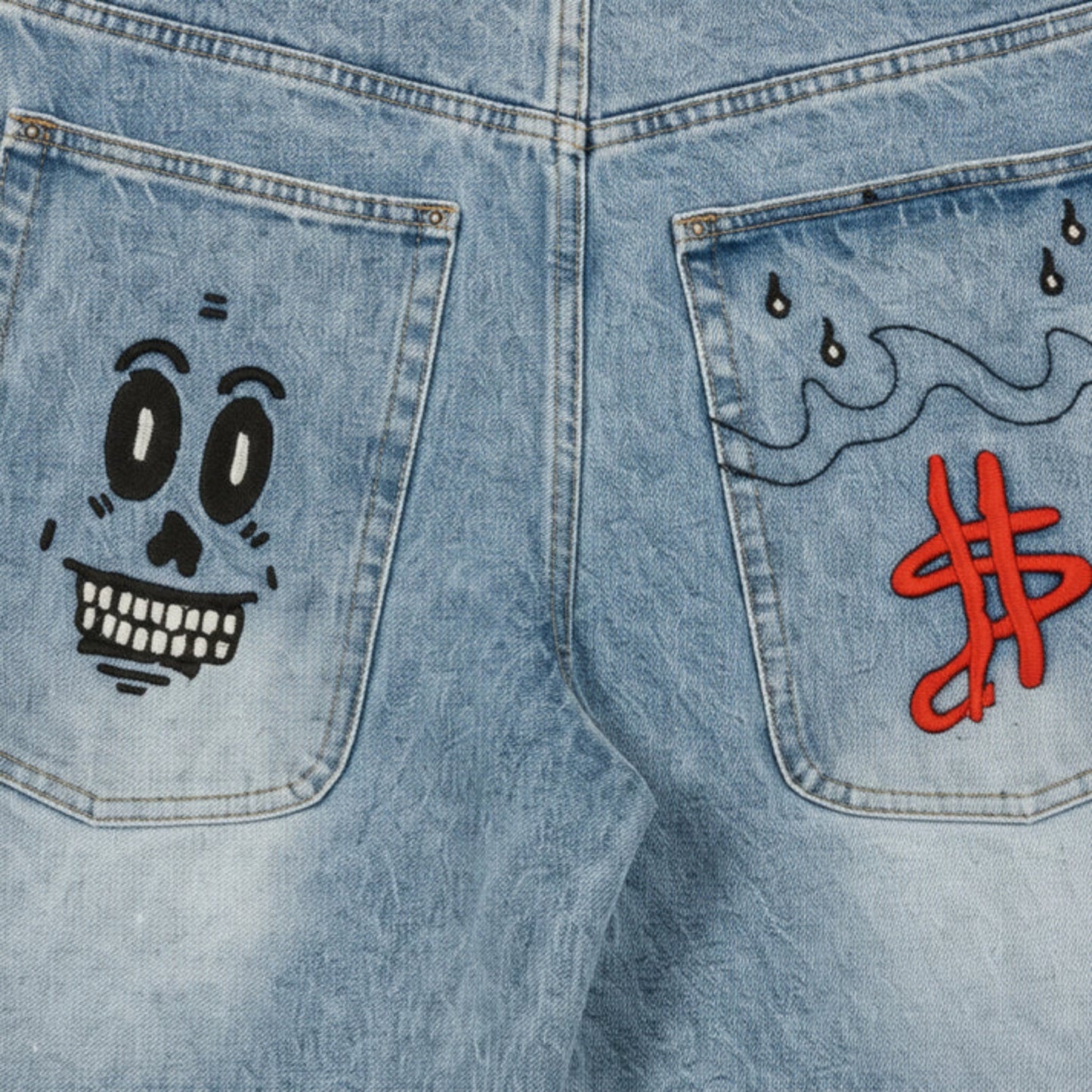 Pantaloncino Grimey Baggy Denim Shorts AZZURRO