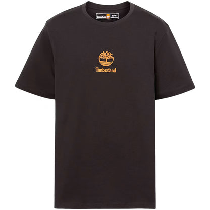 Maglietta Timberland Print Stack Logo SS Tee NERO