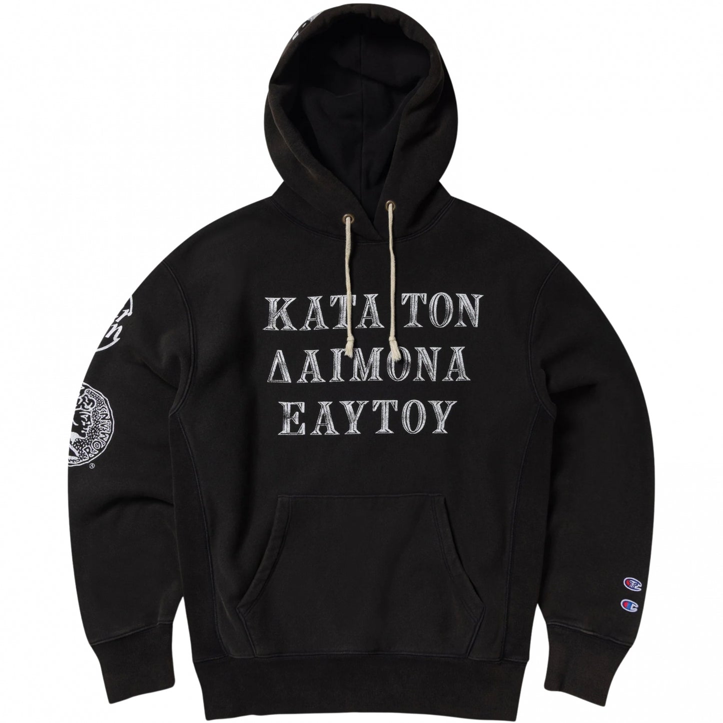 Felpa Champion x Aries Hooded Sweatshirt NERO