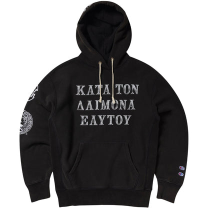 Felpa Champion x Aries Hooded Sweatshirt NERO