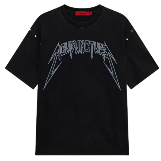 Maglietta Acupuncture Studded Metal Tee NERO