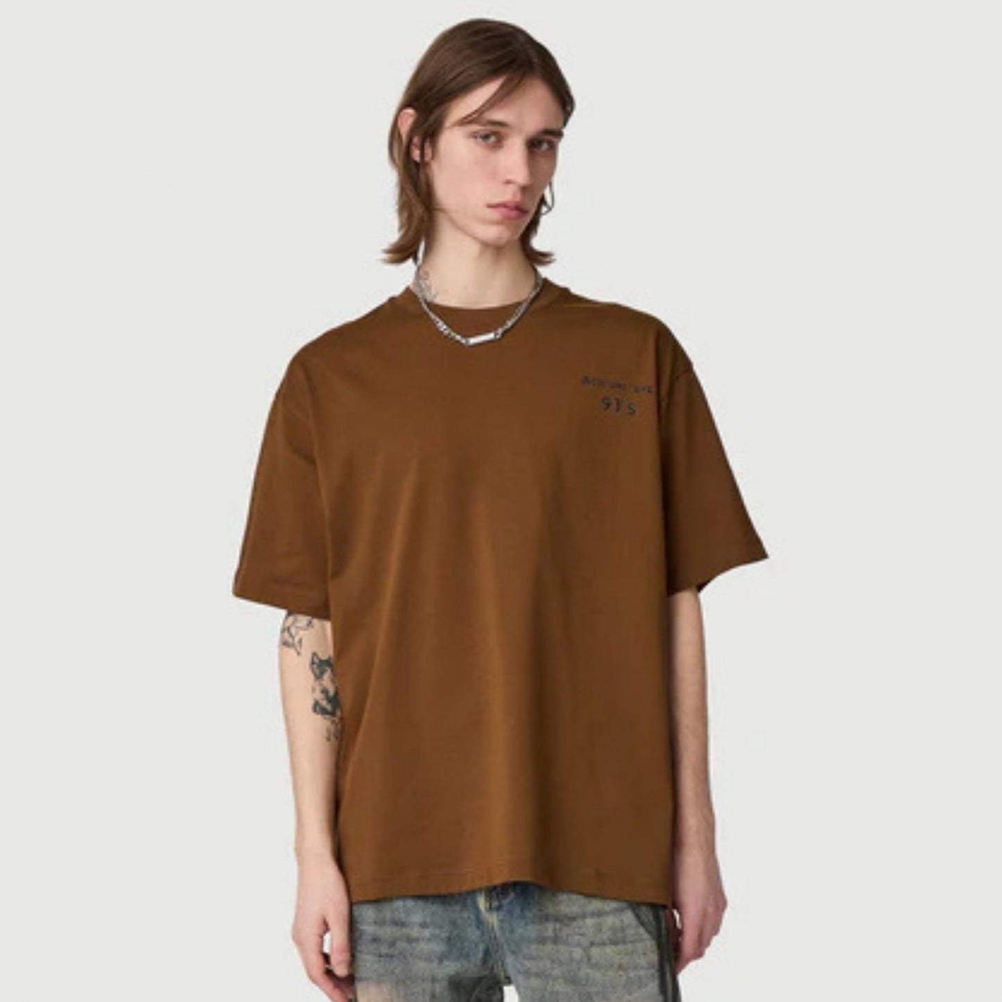 Maglietta Acupuncture Istitutions Tee MARRONE