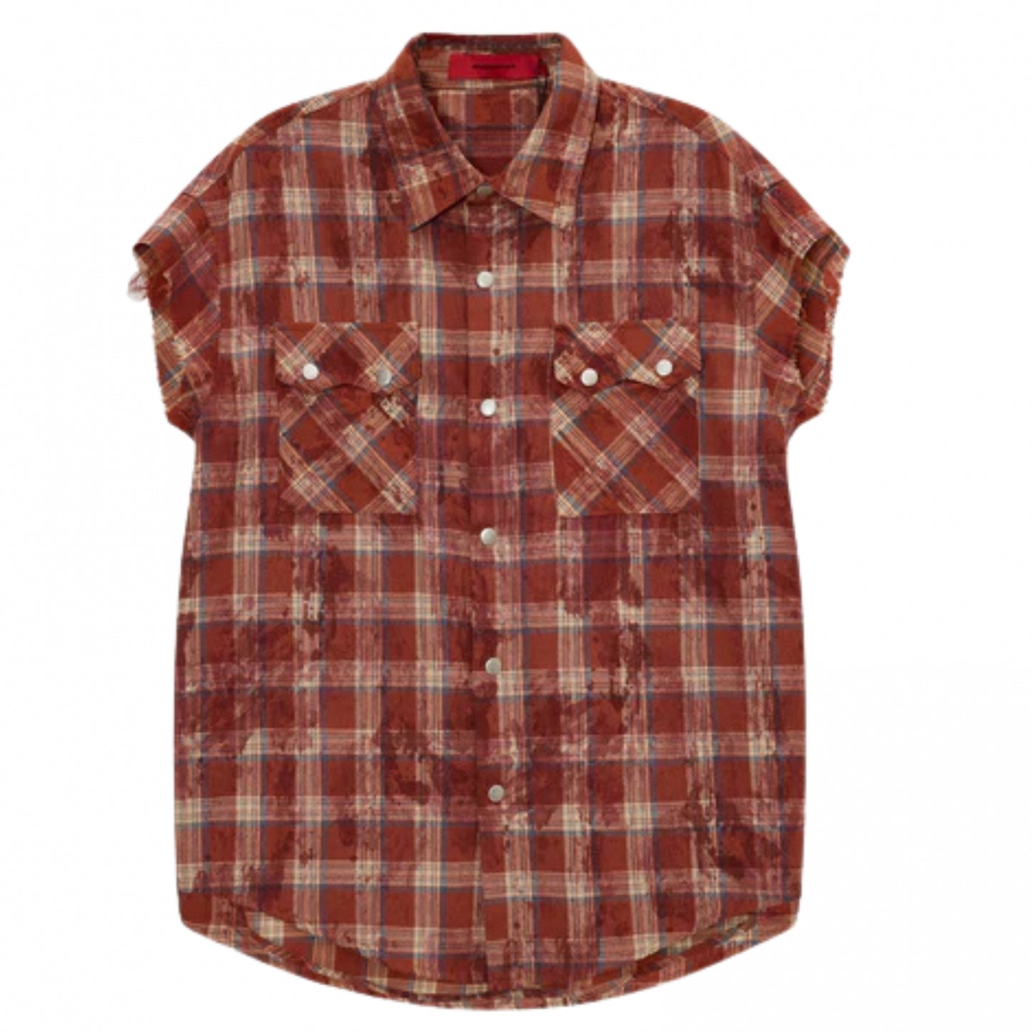 Camicia Acupuncture Texas Sleeveless Shirt ROSSO