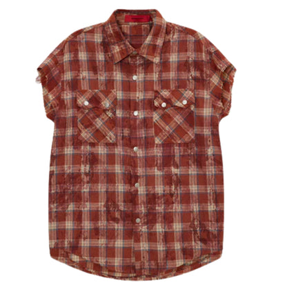 Camicia Acupuncture Texas Sleeveless Shirt ROSSO