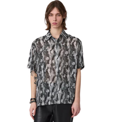 Camicia Acupuncture Python SS Shirt GRIGIO