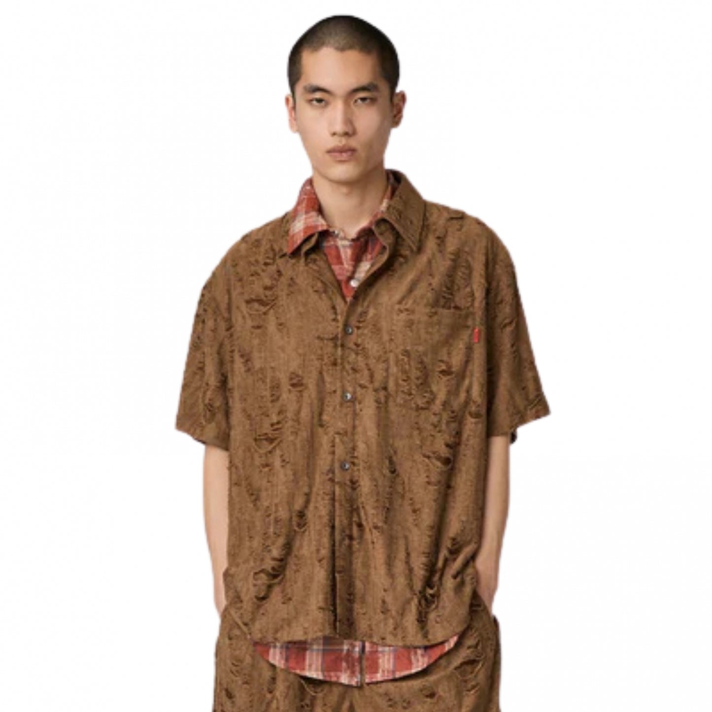 Camicia Acupuncture Rat Race SS Shirt MARRONE