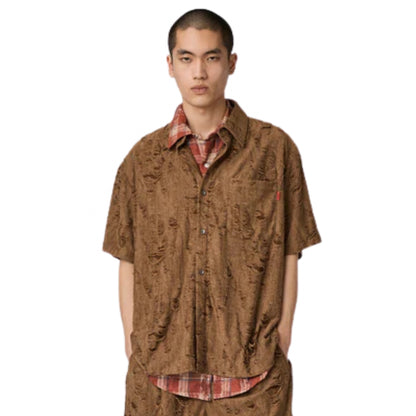 Camicia Acupuncture Rat Race SS Shirt MARRONE