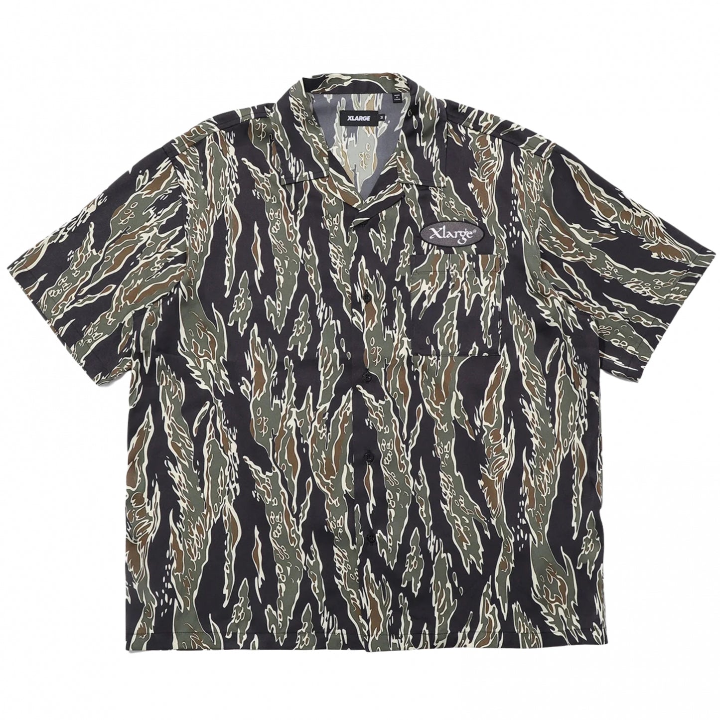 Camicia XLarge Camp Shirt VERDE OLIVA