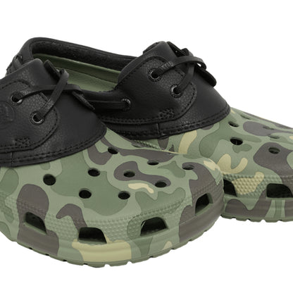 Ciabatta Crocs Classic Duck Camo Boat Shoe NERO