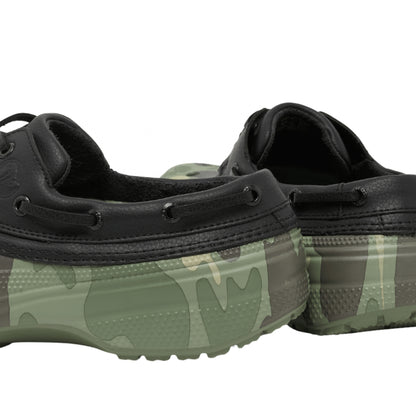 Ciabatta Crocs Classic Duck Camo Boat Shoe NERO