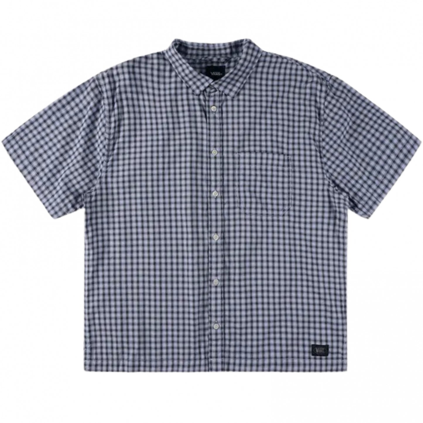 Camicia Vans Larkspur Mini Plaid SS Shirt AZZURRO
