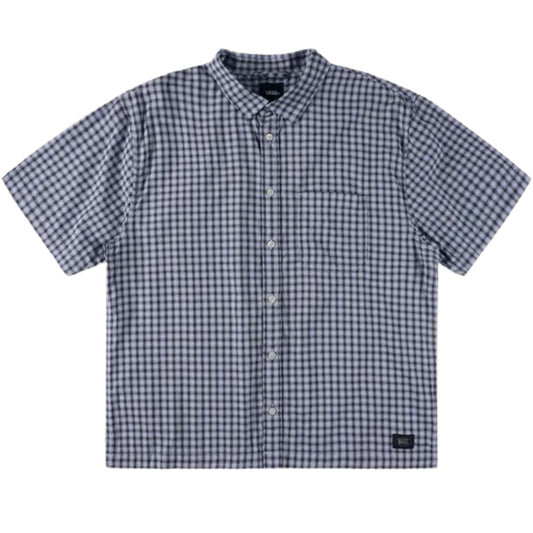 Camicia Vans Larkspur Mini Plaid SS Shirt AZZURRO
