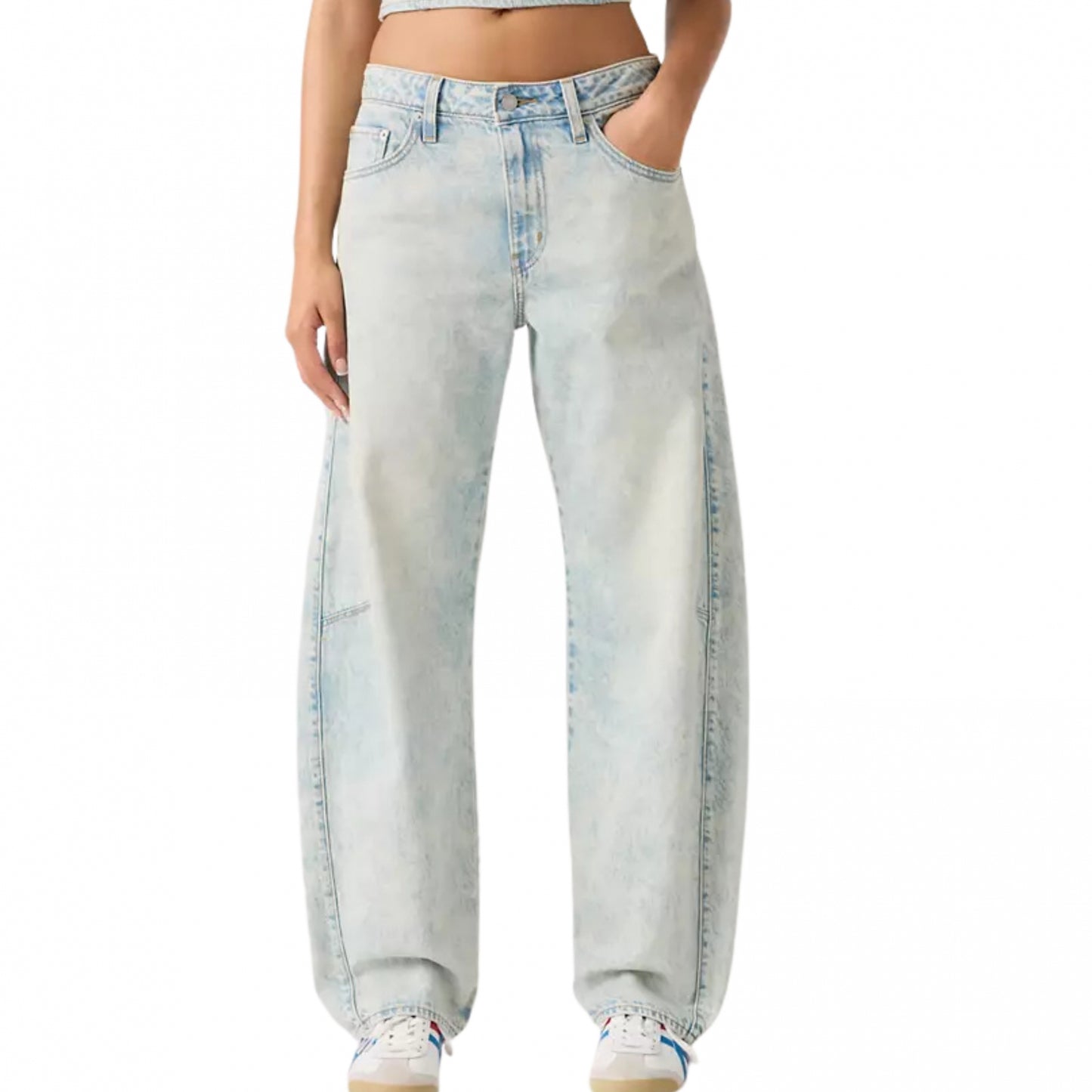 Pantalone Levi's Baggy Dad Barrel AZZURRO