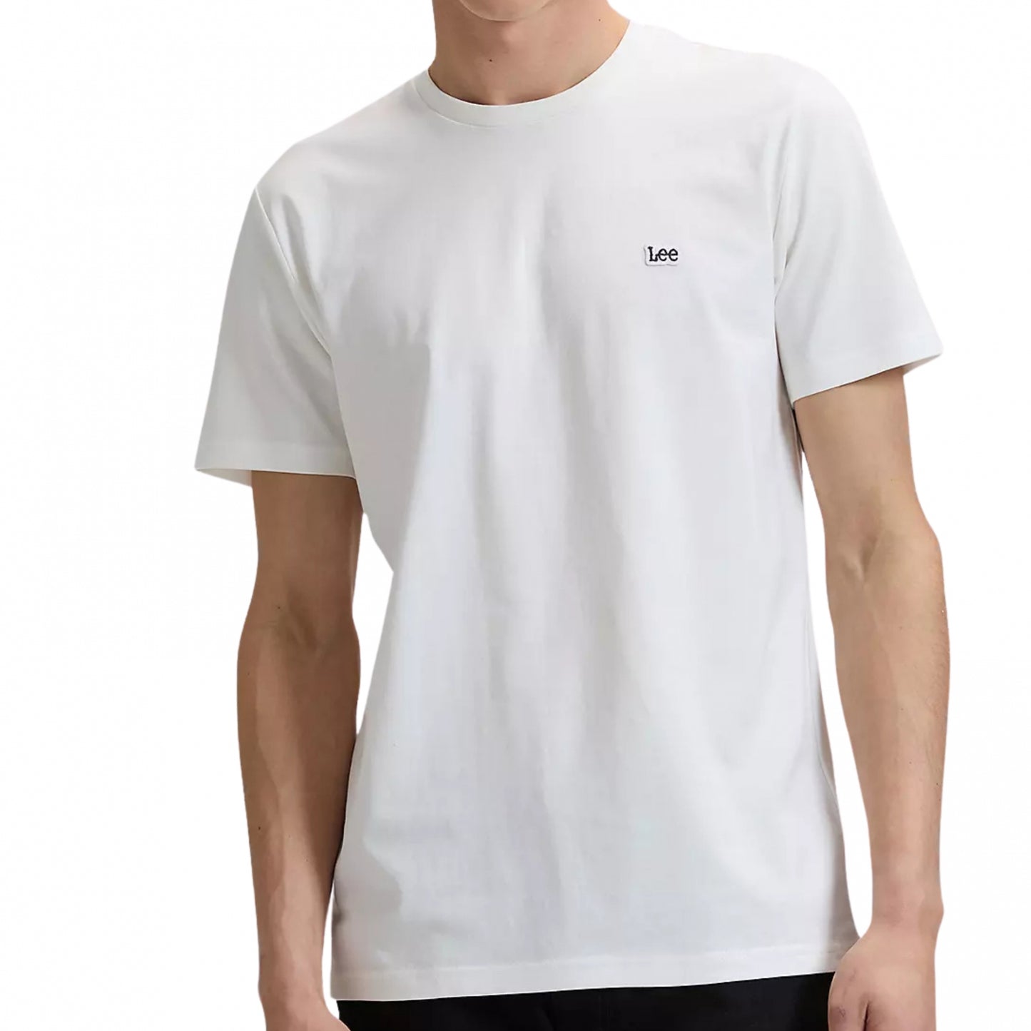 Maglietta Lee SS Patch Logo Tee BIANCO