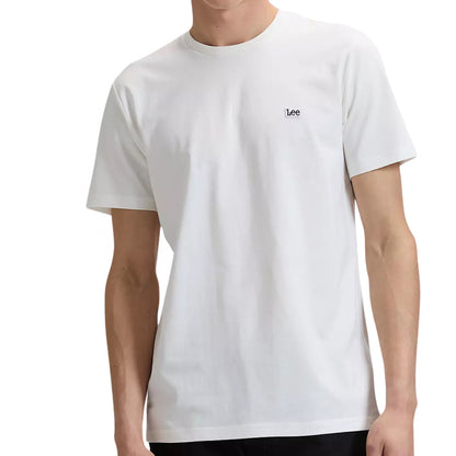 Maglietta Lee SS Patch Logo Tee BIANCO
