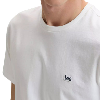 Maglietta Lee SS Patch Logo Tee BIANCO