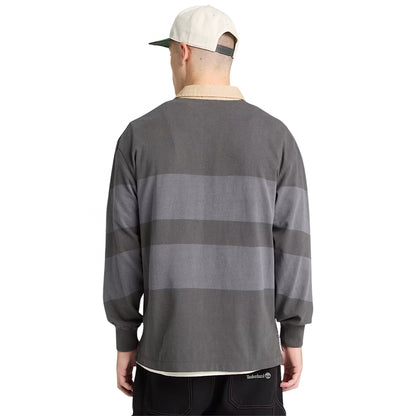 Polo Timberland LS Striped Rugby Polo GRIGIO