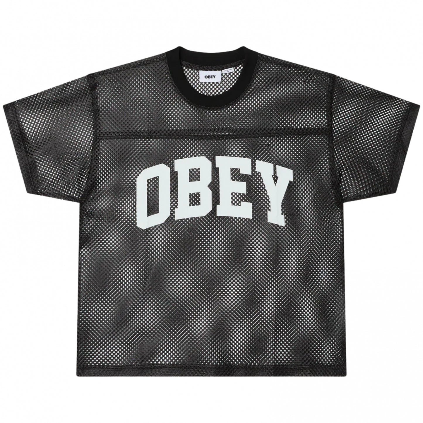 Maglietta Obey Collegiate Practice Jersey Tee NERO