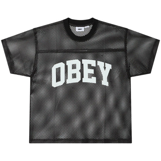 Maglietta Obey Collegiate Practice Jersey Tee NERO