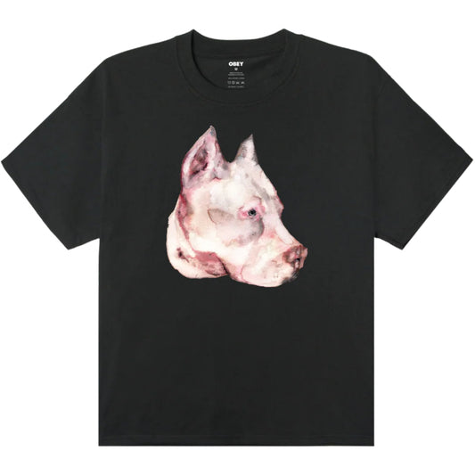Maglietta Obey Pit Tee NERO