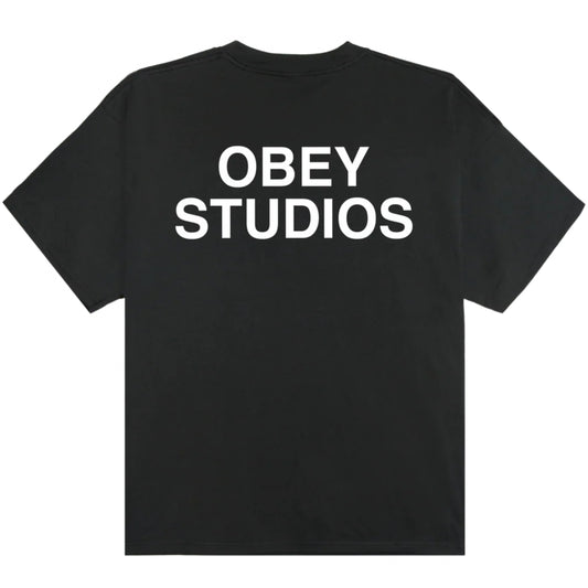 Maglietta Obey Pit Tee NERO