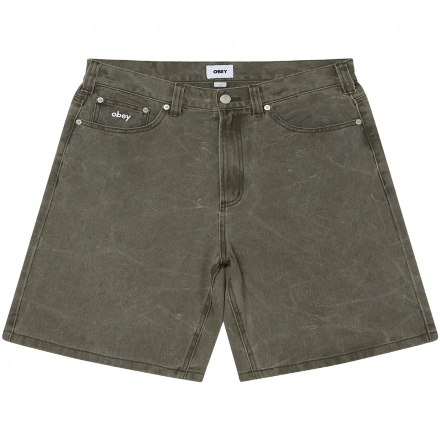 Pantaloncino Obey Bigwig Baggy Denim Short NERO