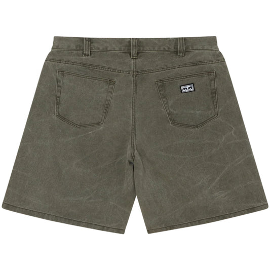 Pantaloncino Obey Bigwig Baggy Denim Short NERO