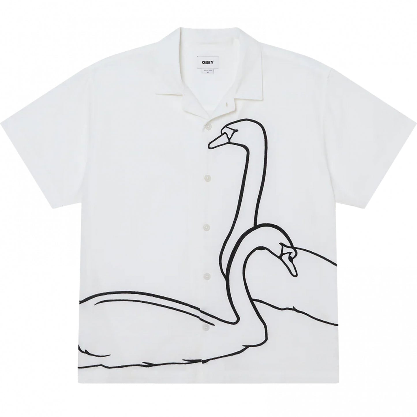 Camicia Obey Cliff Woven BIANCO