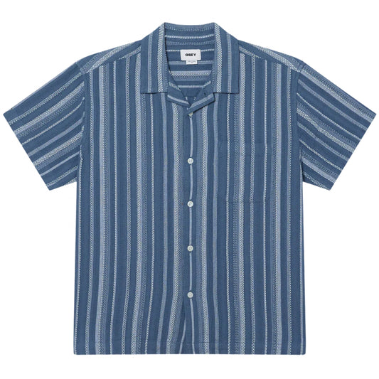 Camicia Obey Hugh Woven BLU