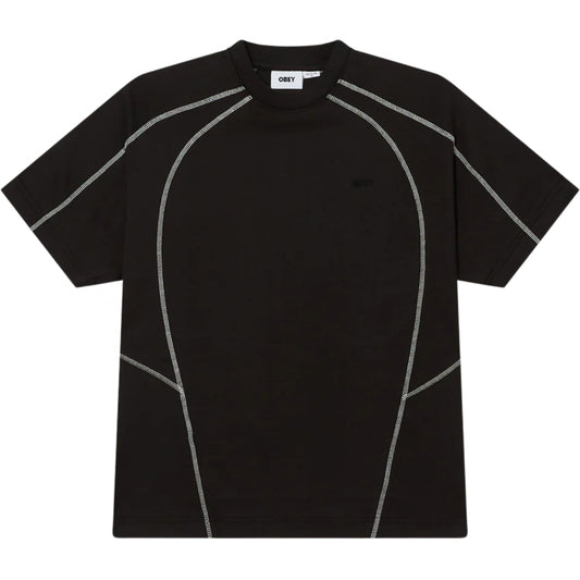 Maglietta Obey Contrast Stitch Tee NERO