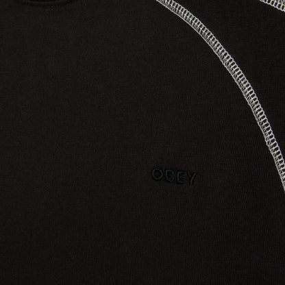 Maglietta Obey Contrast Stitch Tee NERO