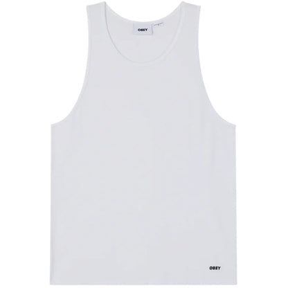 Canotta Obey Standard Rib Tank BIANCO