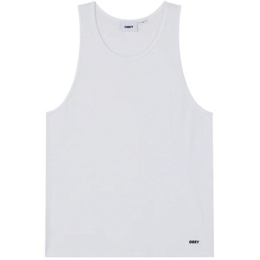 Canotta Obey Standard Rib Tank BIANCO