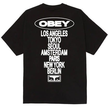 Maglietta Obey Global Impact Tee NERO