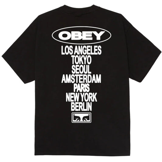 Maglietta Obey Global Impact Tee NERO