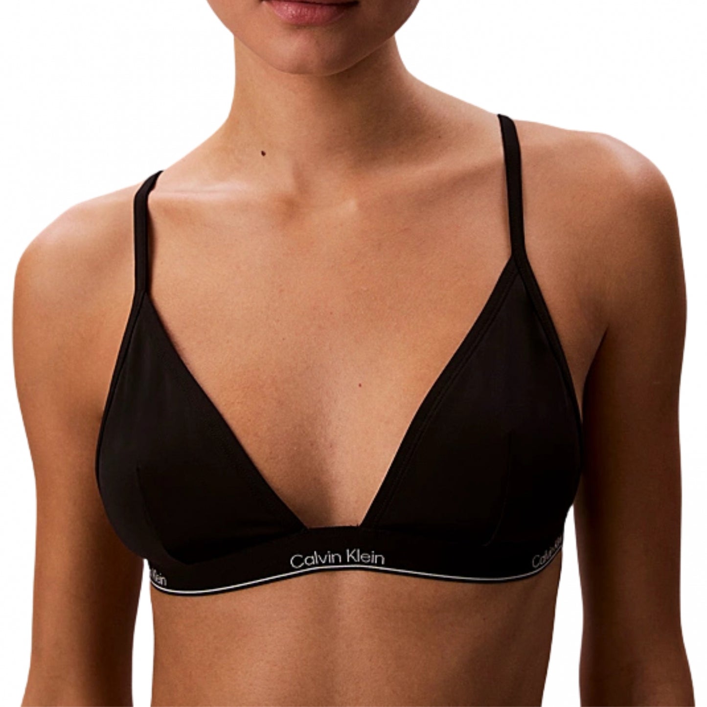 Top Calvin Klein Triangle NERO