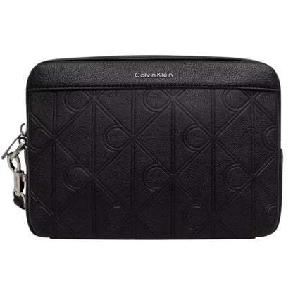 Marsupio Calvin Klein XL Emblem AOP Emboss NERO