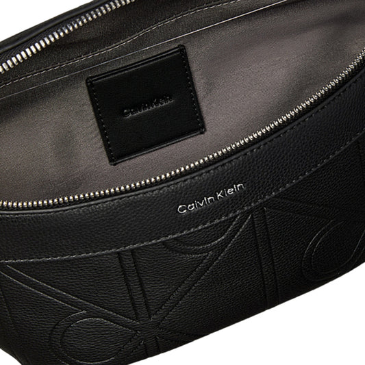 Marsupio Calvin Klein XL Emblem AOP Emboss NERO
