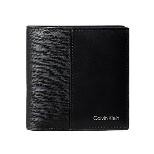 Portafoglio Calvin Klein Refined Mix Slim Trifold NERO
