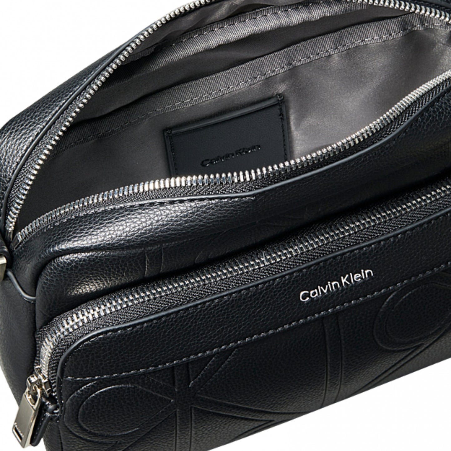 Marsupio Calvin Klein XL Emblem AOP Emboss NERO