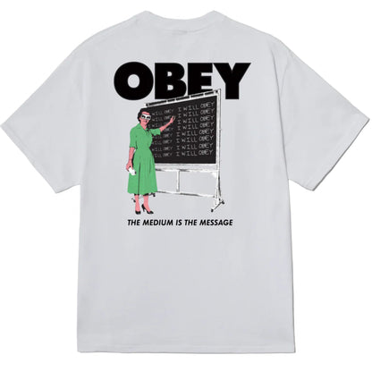 Maglietta Obey I Will Obey Tee BIANCO