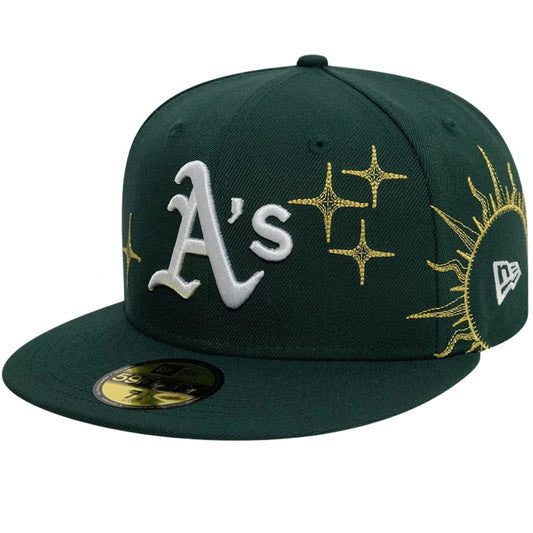 Cappello New Era 59Fifty MLB Zodiac OAKATH UNICO